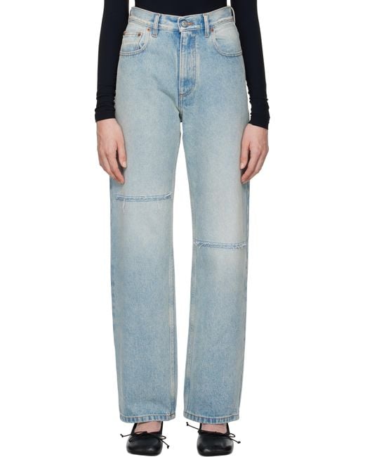 MM6 by Maison Martin Margiela Black 5 Pocket Jeans
