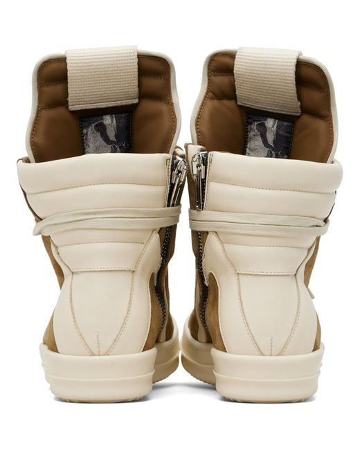 Rick Owens Brown Geobasket Sneakers for men
