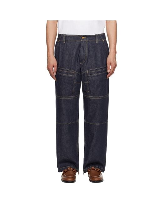 Moncler Genius Blue Mercedes-Benz By Nigo Paneled Jeans for men