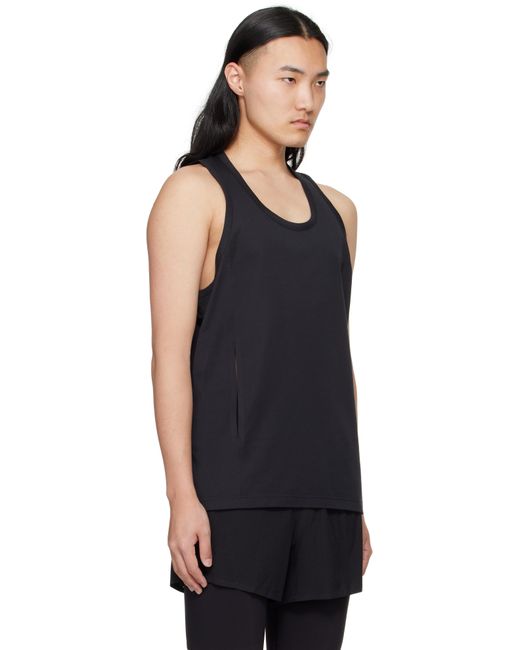 メンズ Y-3 ブラック ノースリーブ タンクトップ Black