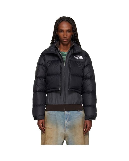 The North Face Black Nuptse Short Down Jacket
