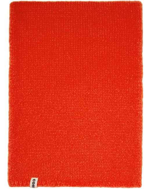 Cordera Red Mohair Scarf for men