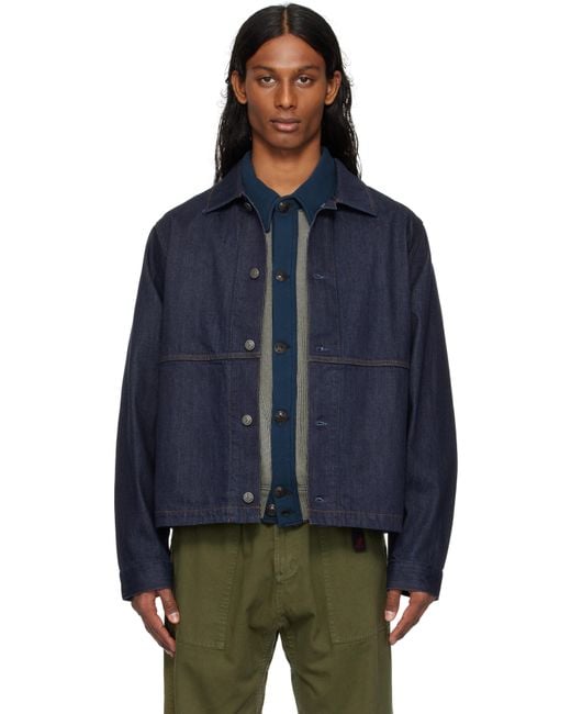 Gramicci Blue Japanese Denim Jacket for men