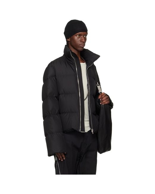 Rick Owens Black Moncler + Cyclopic Down Jacket for men