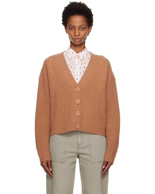 See By Chloé Multicolor Brown Chunky Cardigan
