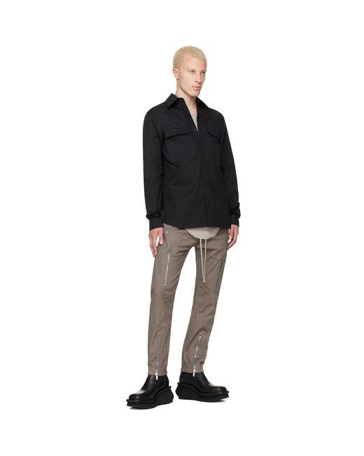 Rick Owens Black Tower Work Shirt for men