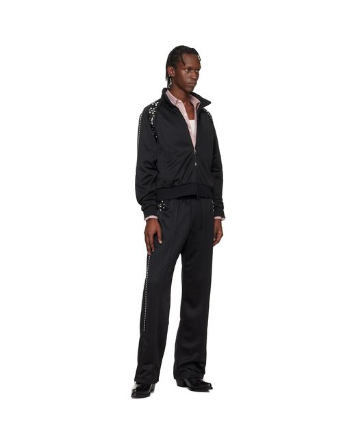 Toga Virilis Black Jersey Track Jacket for men