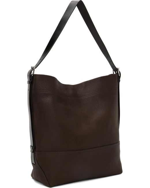 Cabas Brun À Anse De Style Ceinture Lemaire en coloris Black