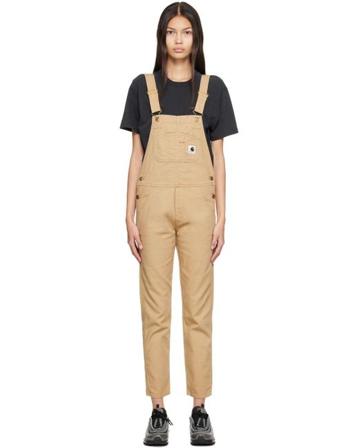 Carhartt Khaki Bib Overalls in Black Lyst