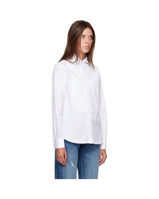 HOMMEGIRLS White Tux Shirt