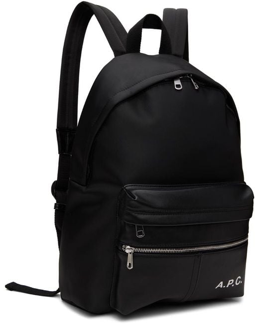 A.P.C. . Black Camden Backpack for men