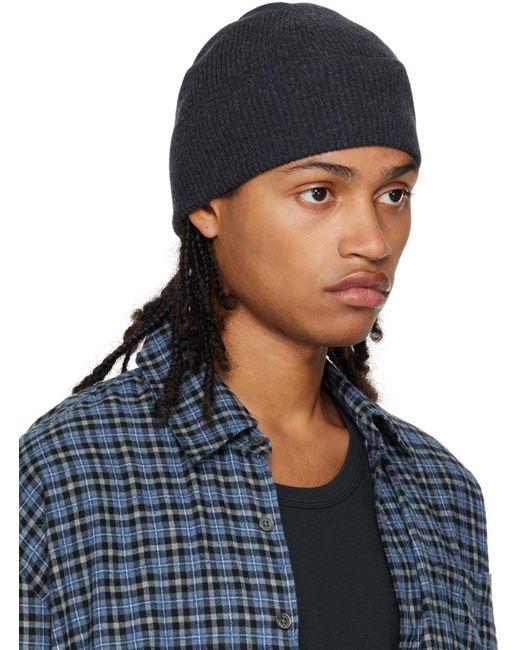 Bonnet gris en tricot Our Legacy pour homme en coloris Blue