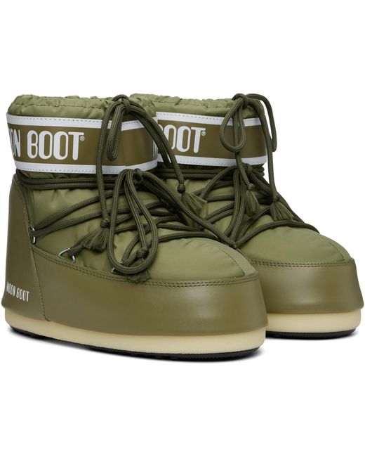 Moon Boot Green Icon Low Nylon Boots for men