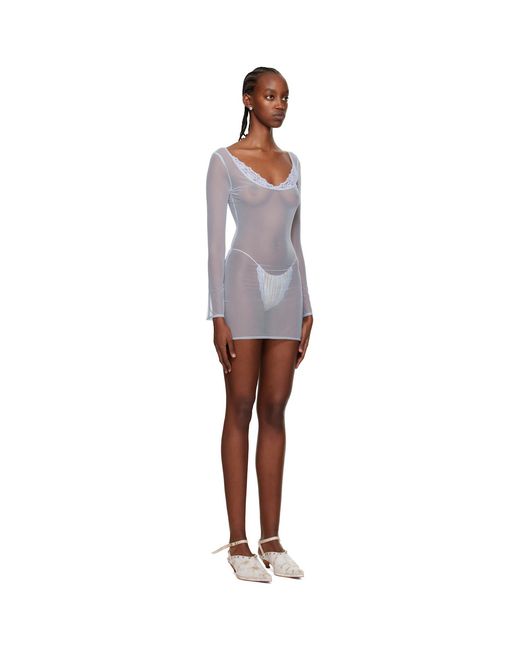 Vaillant Black Ssense Exclusive Sheer Minidress