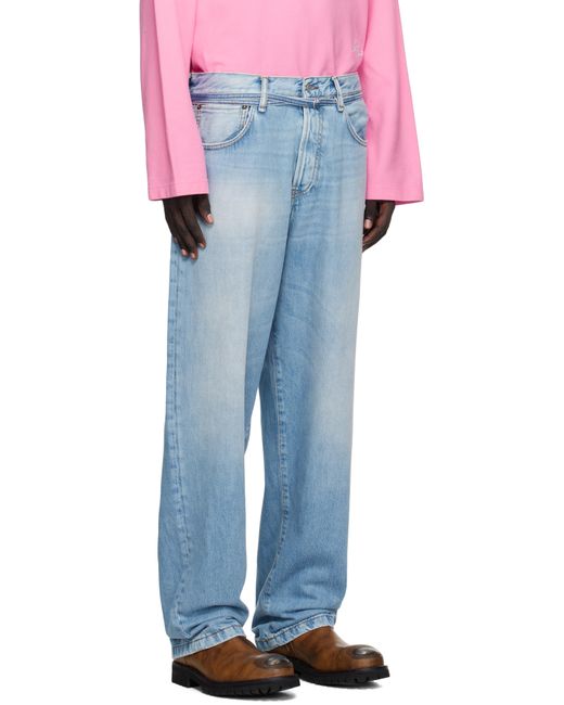 メンズ Acne ブルー 1991 Toj ルーズフィット ジーンズ Blue
