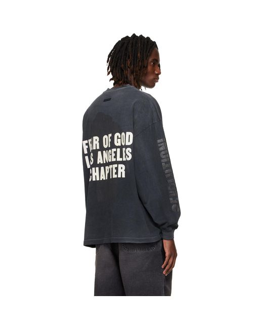 Fear Of God Black Relaxed 'Disciple' T-Shirt for men