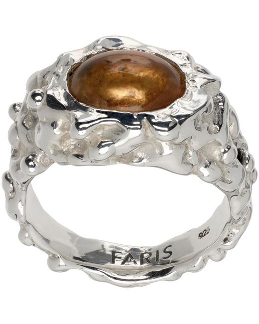 Faris Metallic Roca Eye Ring