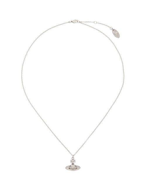 Vivienne Westwood Metallic Pina Small Bas Relief Pendant Necklace for men