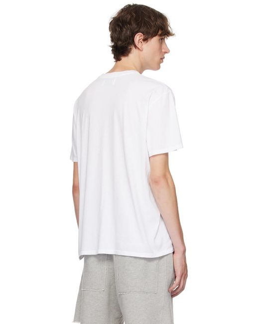 Les Tien White Classic T-shirt for men