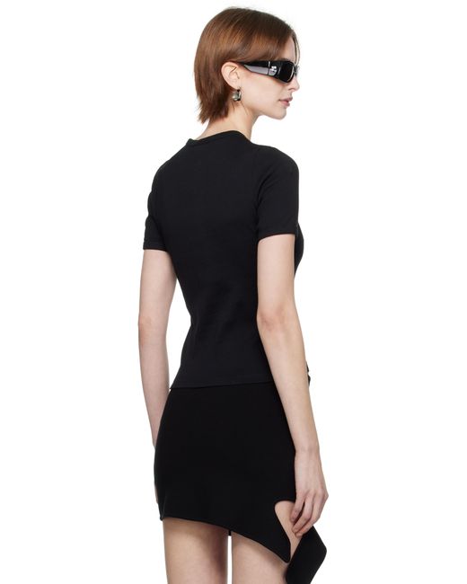 Courreges ブラック Heritage Tシャツ Black