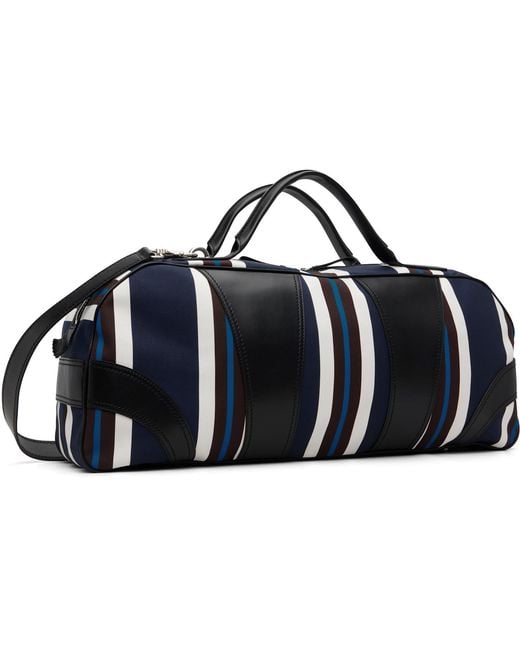 Dries Van Noten Black Canvas Weekend Bag for men
