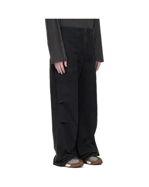 Entire studios Black Barren Cargo Pants for men
