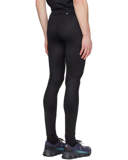 On Shoes Black Performance Tights for men