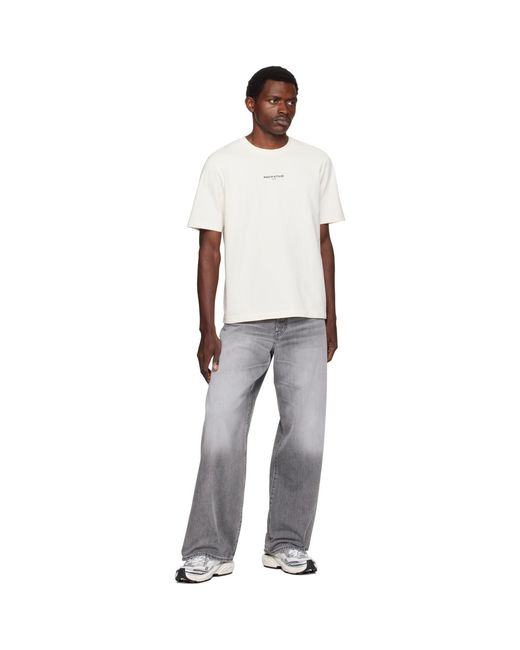 Maison Kitsuné White Off- Paris' Comfort T-Shirt for men