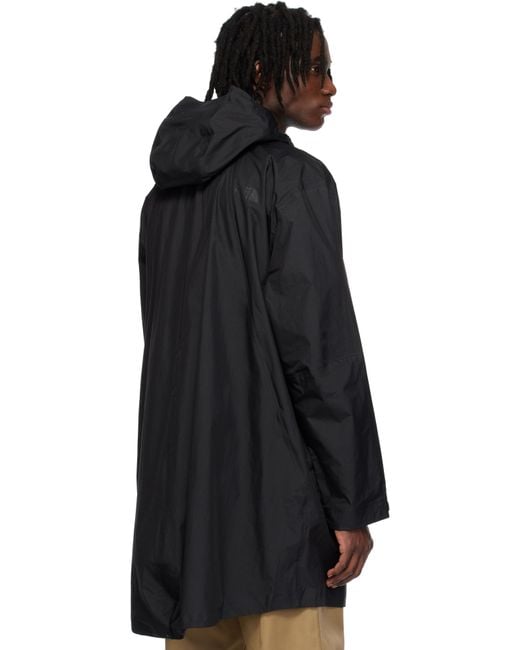The North Face Black Packable Lt Rain Coat for men