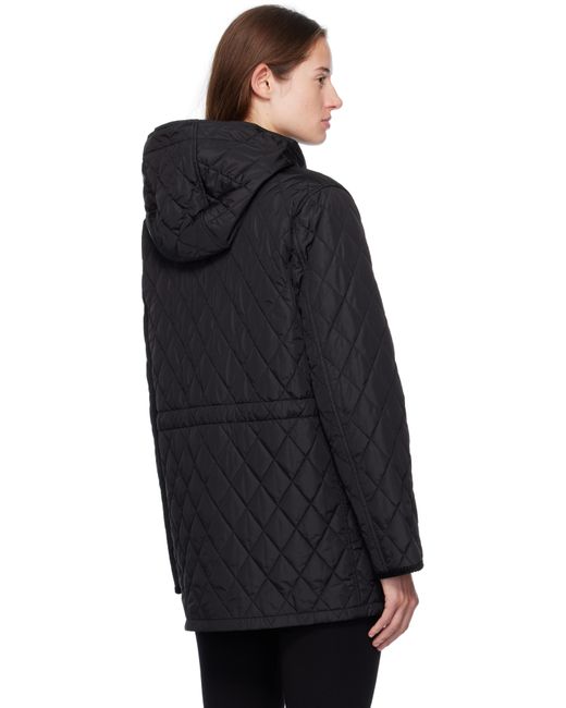 Burberry Black Quilted Nylon Coat