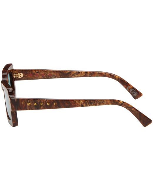 Marni Black Brown Retrosuperfuture Edition Lake Vostok Sunglasses for men