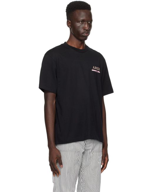 T-shirt noir à logos Amiri pour homme en coloris Black