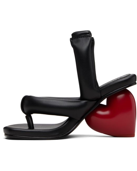Yume Yume Black Love Heeled Sandals