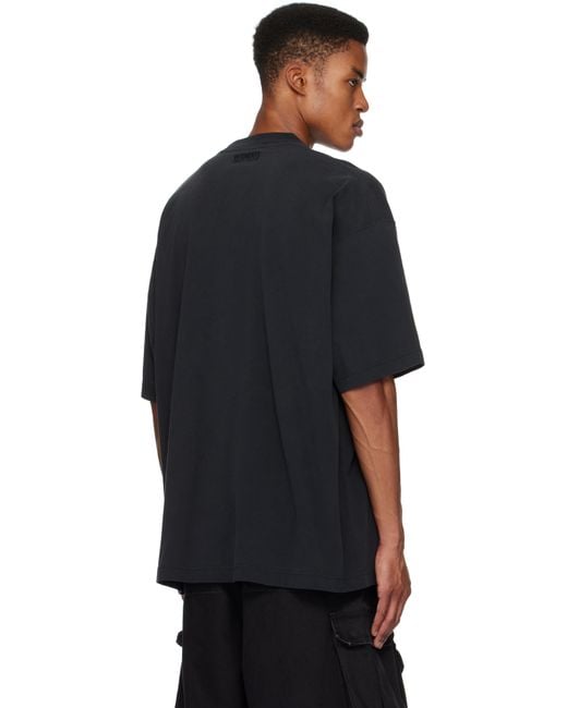 【VETEMENTS】Runway Backstreet Boys オーバーサイズ フーディ メンズ Vetements ブラック Backstreet Boys オーバーサイズ T