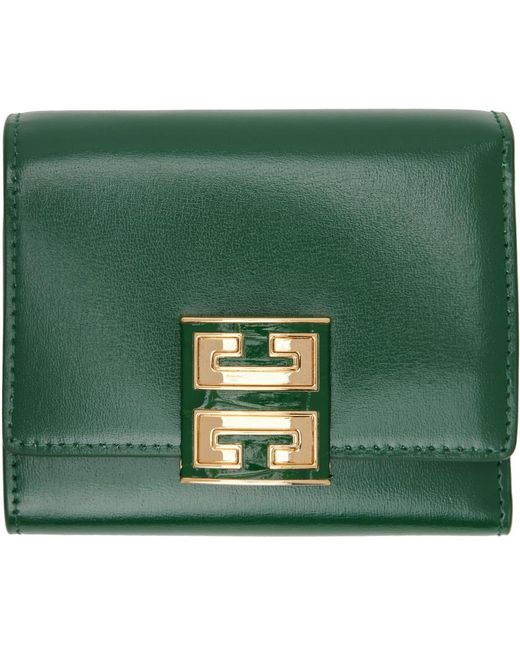 Portefeuille vert à ferrure à logo 4g Givenchy en coloris Green