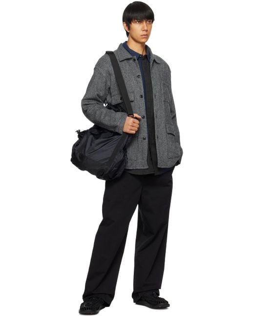 Engineered Garments Black Enginee Garments Ripstop Backpack for men