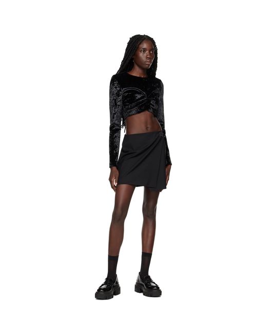 MSGM Black Twist Blouse