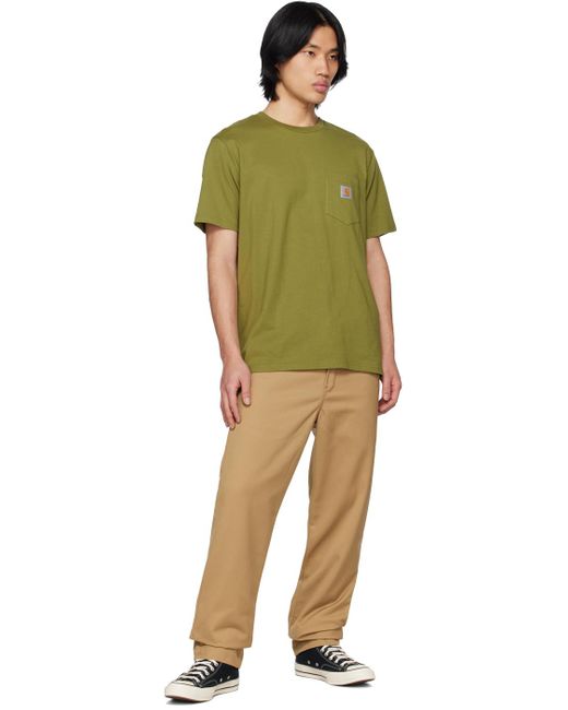 Carhartt Green Patch Pocket T-shirt for men