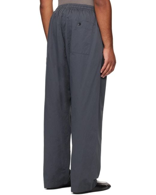 メンズ Lemaire グレー Pyjama トラウザーズ Black