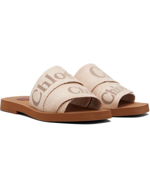 Chloé Black Woody Sandals