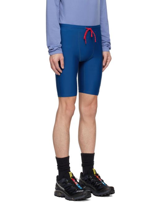 District Vision Blue Tomtom Shorts for men