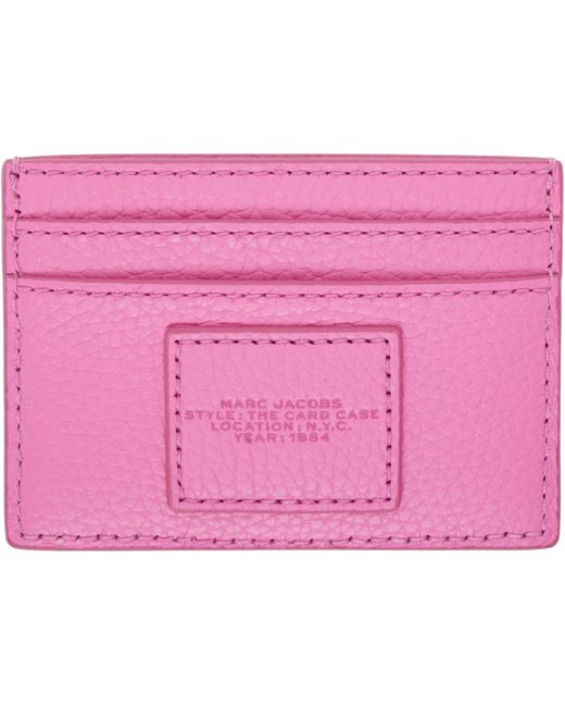 Marc Jacobs Pink 'The Leather Card Case' Card Holder