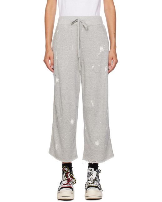 R13 White Articulated Lounge Pants