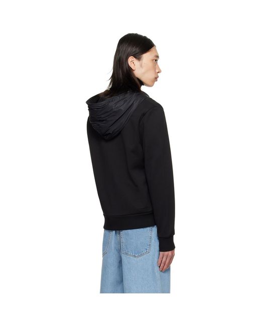 Moncler Black Zip Up Cardigan Jacket for men