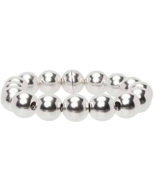 Jil Sander Sphere Bracelet in Metallic | Lyst
