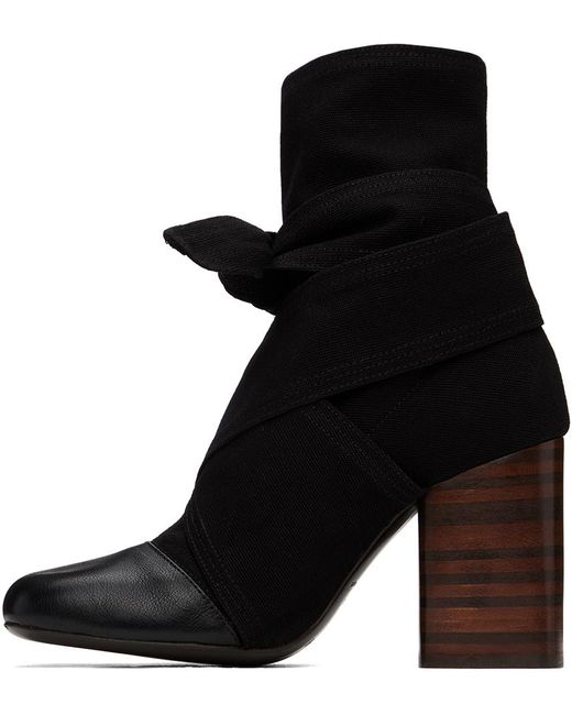 Lemaire Black Wrapped 90 Boots