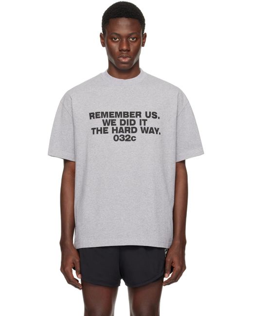032c Black Consensus T-Shirt for men