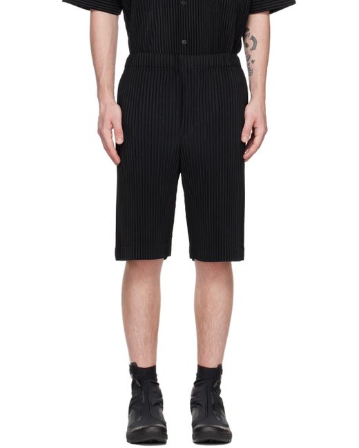 Homme Plissé Issey Miyake Homme Plissé Issey Miyake Black Monthly Color May Shorts for men
