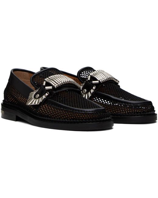 Toga Black Ssense Exclusive Hardware Loafers