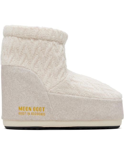 Guest In Residence Multicolor Off- Moon Boot Edition Icon Low No Lace Knit Boots for men